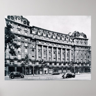 Vintages Waldorf Hotel London Poster