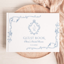 Vintages Wappen Brautparty Gästebuch