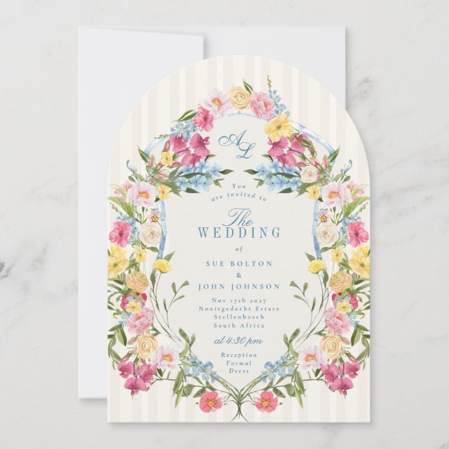 Vintages Wappen Einladung (Vorderseite)