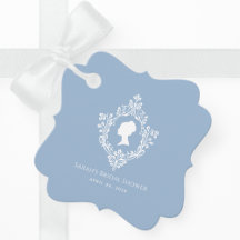 Vintages Wappen Regency Powder Blue Brautparty