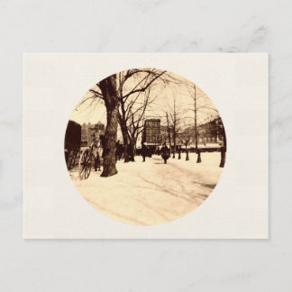 Vintages Washington DC zu Weihnachten im Schnee