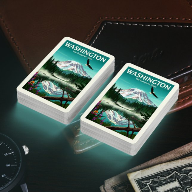Vintages Washington Spielkarten (Von Creator hochgeladen)