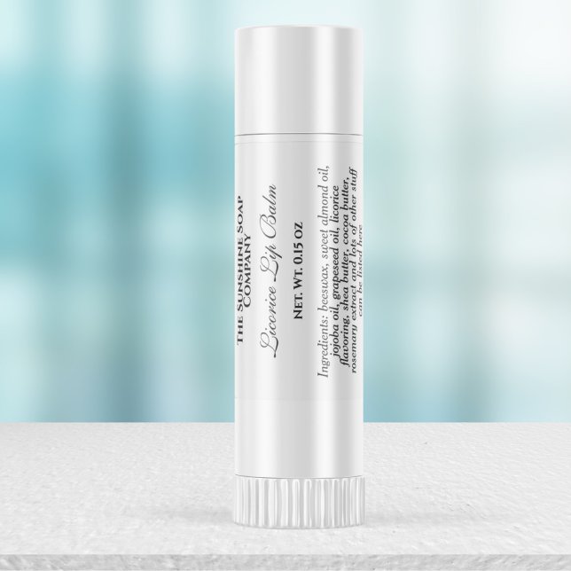 Vintages wasserdichtes Lippenbalglabel - weiß Etiketten (Von Creator hochgeladen)