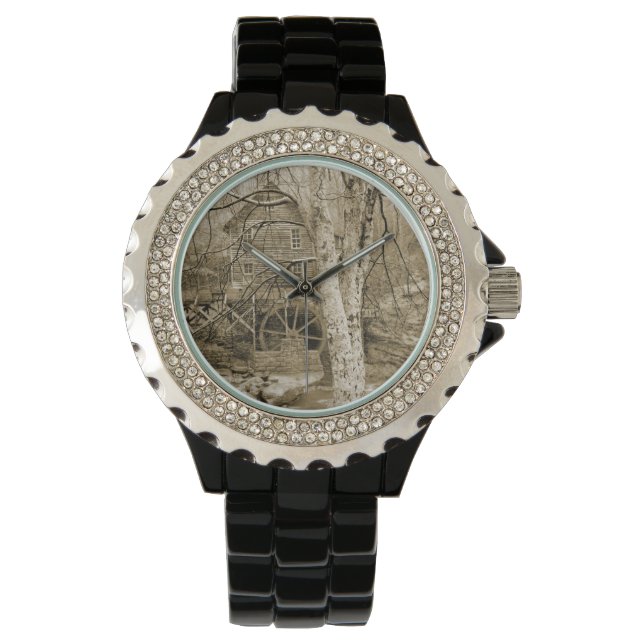 Vintages Wasserrad Armbanduhr (Vorderseite)