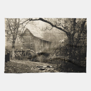 Vintages Wasserrad Handtuch