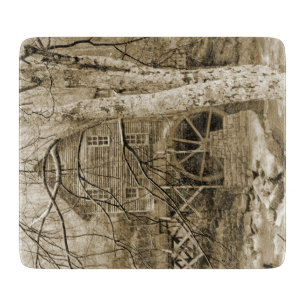 Vintages Wasserrad Schneidebrett