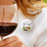 Vintages Watercolor Button<br><div class="desc">Machen Sie eine Aussage mit unserem Vintagen Watercolor Wine Squad Knopf, mit einer charmanten Aquarellkunst, die das Wesen der Camaraderie und der Weine Wertschätzung feiert. Entspannen Sie Ihre Ansammlungen mit einer Touch Vintagen Flairs, ideal für Weinverkostungen oder Wiedersehen mit Ihrer weinliebenden Crew.</div>