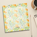 Vintages Watercolor-Leuchter-Muster Notizblock<br><div class="desc">Das Vintage Watercolor Dandelion Pattern Notepad, eine charmante Ergänzung zu Ihrer Briefmarkensammlung. Dieses Notizblock ist zart mit einem skurrilen Muster von Aquarellleuchtern und deren Samen, die sanft in den Wind wehen, um das Wesen Vintager botanischer Eleganz zu erfassen. Die sanften Farbtöne Gelb, Grün und Schwarz erinnern an eine Nostalgie, die...</div>