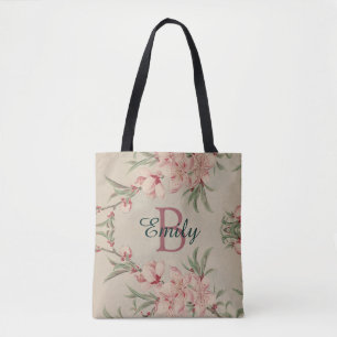 Vintages Watercolor-Rosa mit Blumen