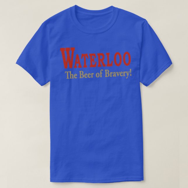 Vintages Waterloo Brauereidesign T-Shirt (Design vorne)