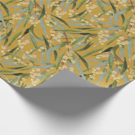 Vintages Wattle Patternpapier Geschenkpapier