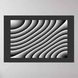 Vintages Wavy Lines Poster