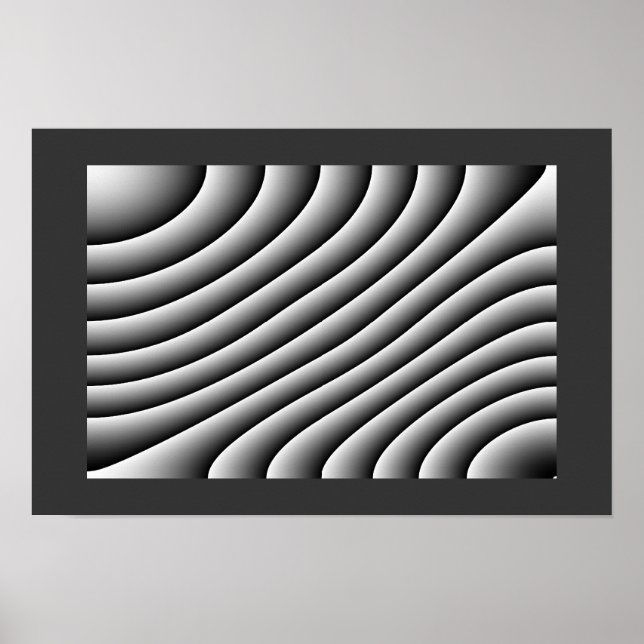 Vintages Wavy Lines Poster (Vorne)