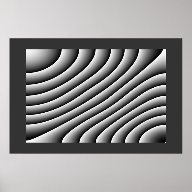 Vintages Wavy Lines Poster (Vorne)
