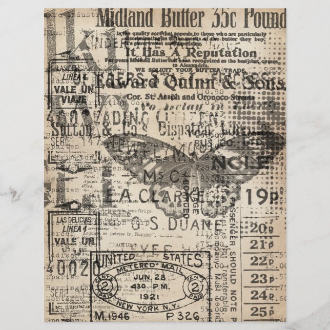 Vintages wegreißendes Scrapbook (Vorderseite)