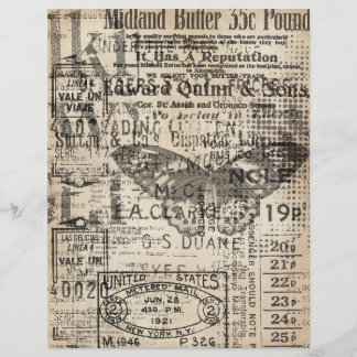 Vintages wegreißendes Scrapbook