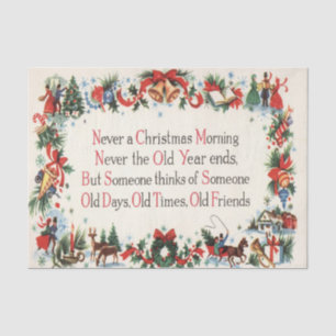 Vintages Weihnachten poen Feiertags-Partygewebe Seidenpapier