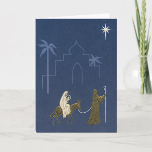 Vintages Weihnachten religiöse Mary und Joseph