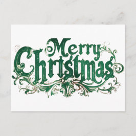 Vintages Weihnachtsdesign2 Feiertagspostkarte