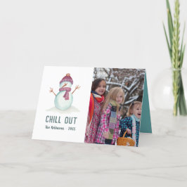 Vintages Weihnachtsfamilien-Foto Feiertagskarte