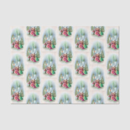 Vintages Weihnachtsfeiertagcarolers-Partygewebe Seidenpapier