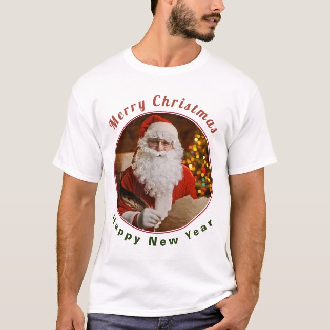 Vintages Weihnachtsfest des Weihnachtsmannes T-Shirt (Vorderseite)