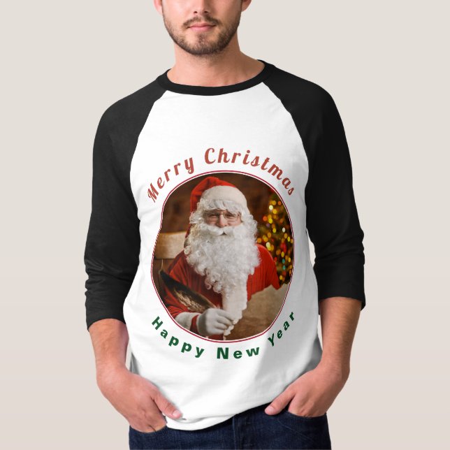 Vintages Weihnachtsfest des Weihnachtsmannes T-Shirt (Vorderseite)