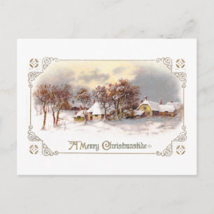 Vintages Weihnachtsfest Feiertagspostkarte