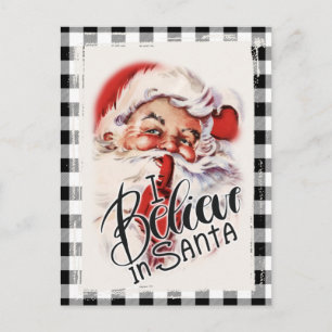 Vintages Weihnachtsfest im Buffalo Land Weihnachts Postkarte