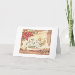 Vintages Weihnachtsgebet Feiertagskarte