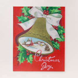 Vintages Weihnachtsglocken festliches Puzzle