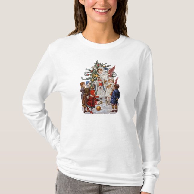 Vintages WeihnachtsLongsleeved Shirt (Vorderseite)