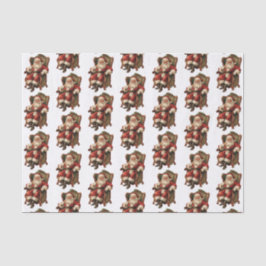 Vintages Weihnachtsmuster Seidenpapier