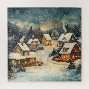 Vintages Weihnachtspuzzle Puzzle