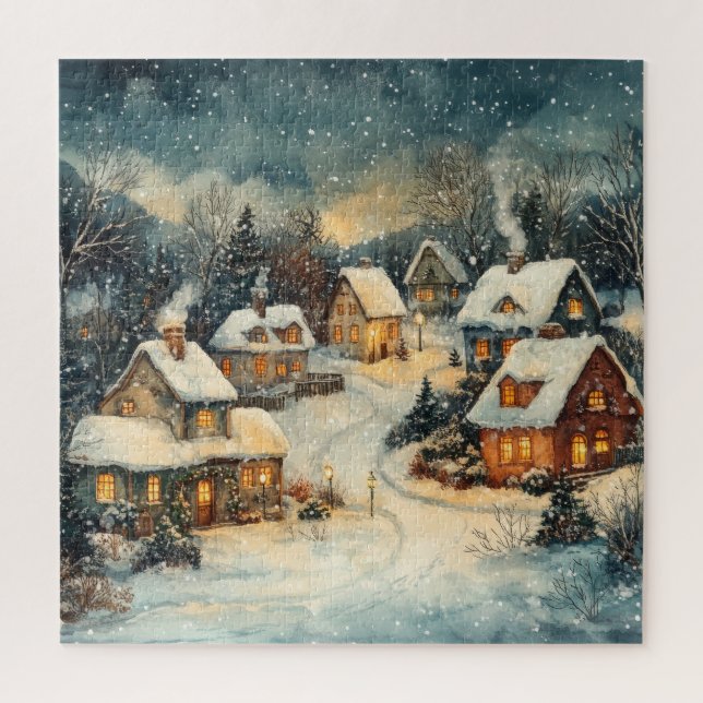 Vintages Weihnachtspuzzle Puzzle (Vertikal)