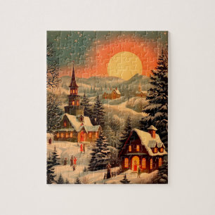 Vintages Weihnachtspuzzle Puzzle