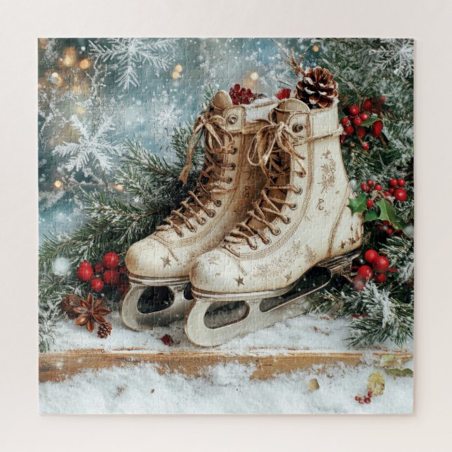 Vintages Weihnachtspuzzle Puzzle (Vertikal)