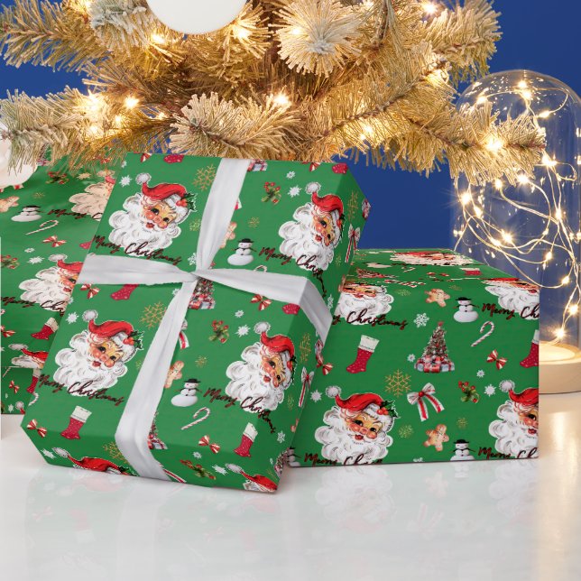Vintages Weihnachtsthema Geschenkpapier (Feiertage)