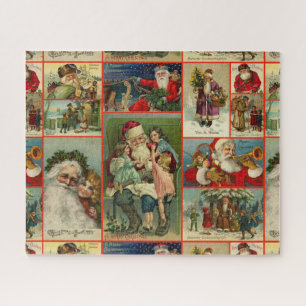 Vintages Weihnachtswackelpapier Puzzle