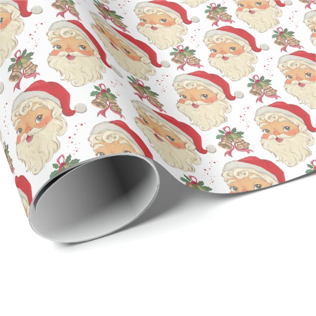 Vintages Weihnachtswaschpapier Geschenkpapier (Rolleneckpunkt)
