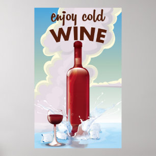 Vintages Weinposter Poster