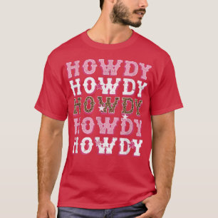 Vintages weißes Howdy Rodeo Western Süd T-Shirt