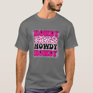 Vintages weißes Howdy Rodeo Western Süd T-Shirt