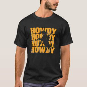 Vintages weißes Howdy Rodeo Western Süd T-Shirt