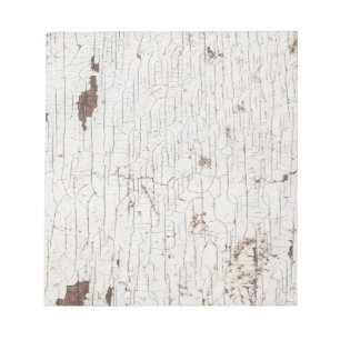 Vintages Weißgestrichenes Holz Notizblock