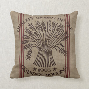 Vintages Weizen-Sack-Kissen Kissen