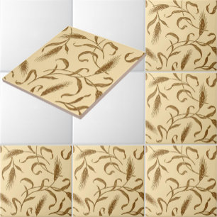 Vintages Weizenmuster von 1905 Fliese