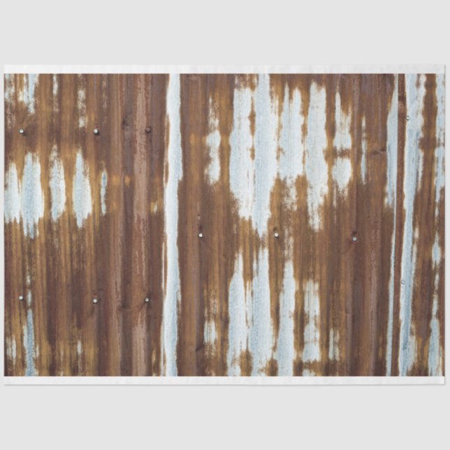 Vintages Wellblech Seidenpapier (Vorderseite)