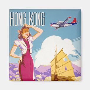 Vintages Werbeplakat für Northwest Airlines Magnet