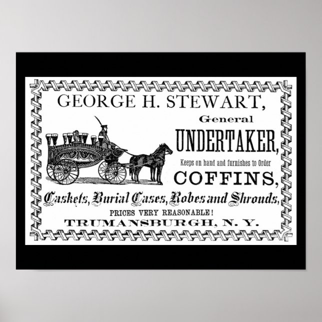 Vintages Werbeplakat für Unternehmen Poster (Vorne)